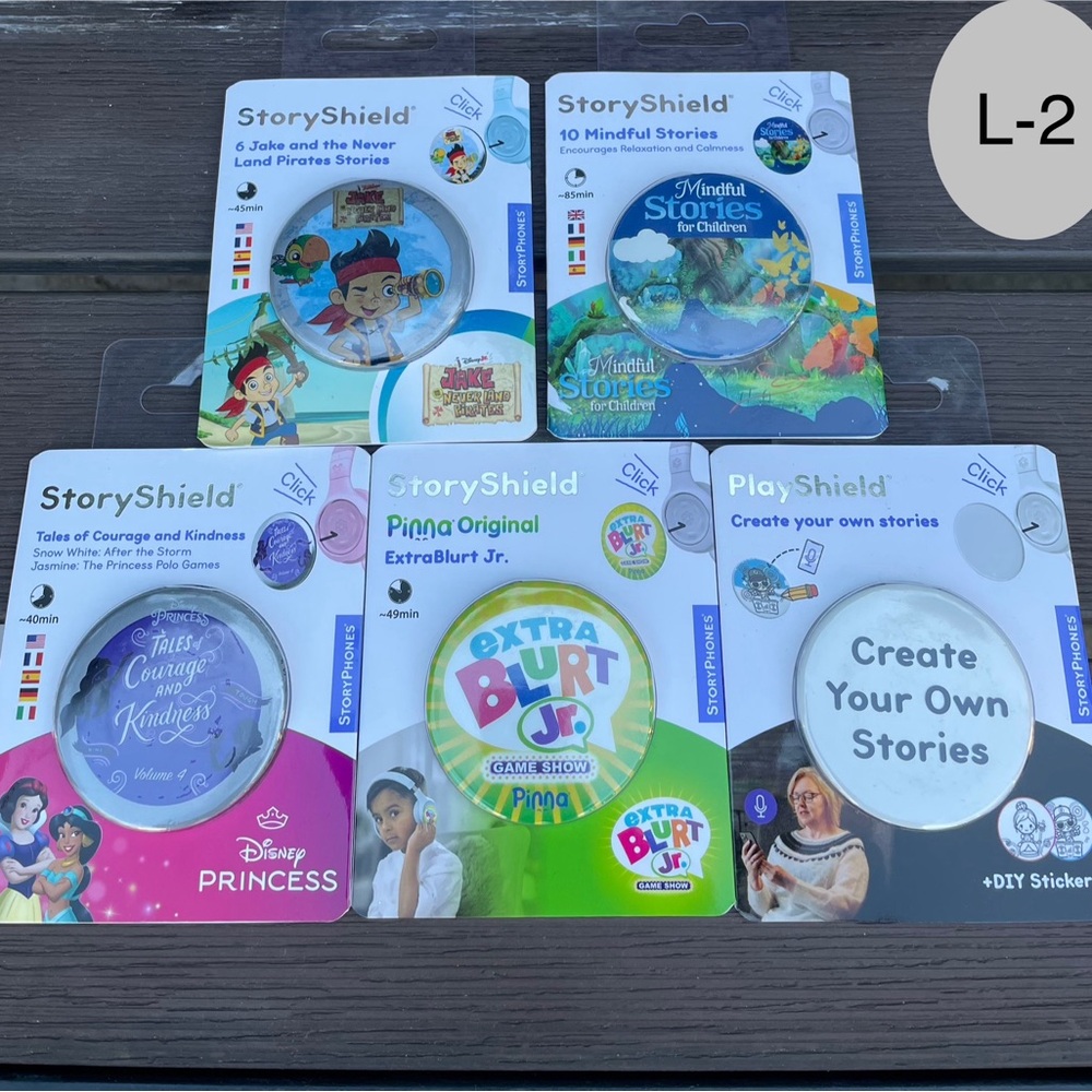 Lot Of 5 Story Shields For StoryPhones  Disney PRINCESS, ExtraBlurt Jr….